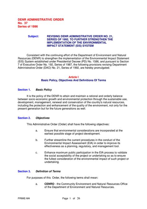 cenro denr meaning|DENR ADMINISTRATIVE ORDER No. 37 .